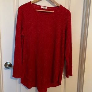 Calvin Klein Red Tunic with Sparkle.